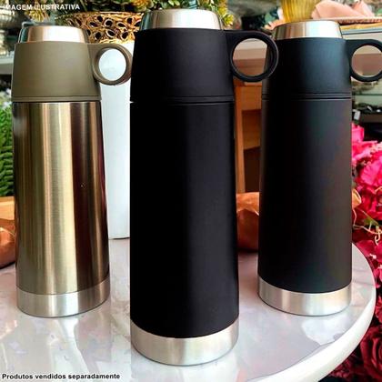 Imagem de Garrafa Térmica Mimo Style com Parede Dupla Inox 350 ml Black