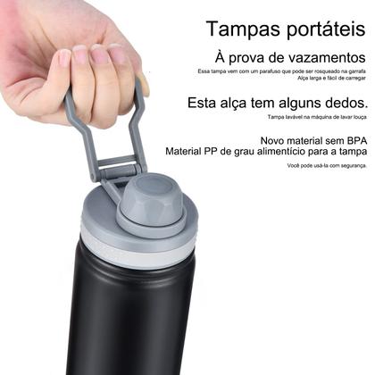 Imagem de Garrafa Térmica Modus de 304 Aço Inoxidável 750ML Manter Quente e Frio Café Suco Água Academia Passeio Caminhada