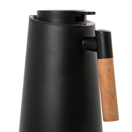 Imagem de Garrafa Térmica Nórdica A Vácuo Para Café E Chá Jarra Cabo De Madeira - Mimo Style