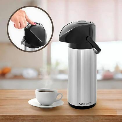 Imagem de Garrafa Térmica Para Café 1L Inox Verona De Pressão Unitermi