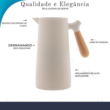 Imagem de Garrafa Térmica Para Café Com Termômetro E Alça Resistente