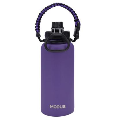 Imagem de Garrafa Térmica Parede Dupla Aço Inox 1L Café Suco Água Academia Passeio Caminhada