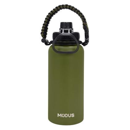 Imagem de Garrafa Térmica Parede Dupla Aço Inox 1L Café Suco Água Academia Passeio Caminhada