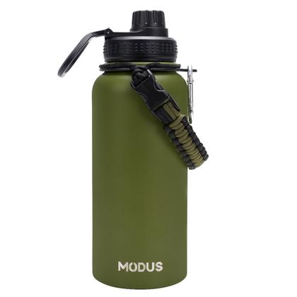 Imagem de Garrafa Térmica Parede Dupla Aço Inox 1L Café Suco Água Academia Passeio Caminhada