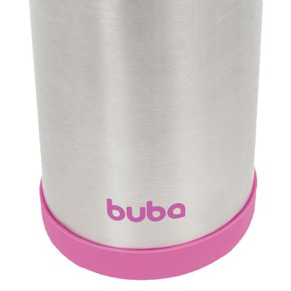 Imagem de Garrafa Térmica Parede Dupla Rosa 400ml - Buba