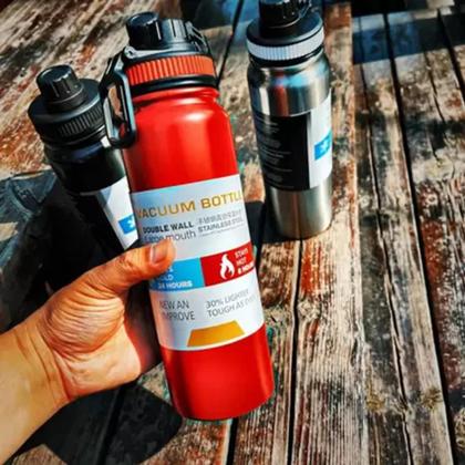 Imagem de Garrafa Térmica Portátil 800ML Com Alça Para academia Esportes