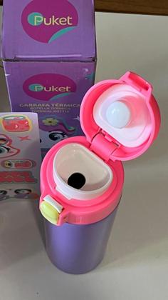 Imagem de Garrafa Térmica Puket Infantil Color Block Menina