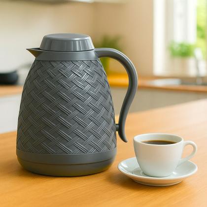Imagem de Garrafa Térmica Rattan 400ml  Design Clássico e Elegante, Conserva Bebidas Quentes e Frias, Ideal para Café e Chá