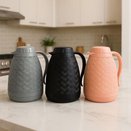 Imagem de Garrafa Térmica Rattan 400ml  Design Clássico e Elegante, Conserva Bebidas Quentes e Frias, Ideal para Café e Chá