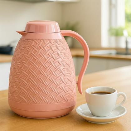 Imagem de Garrafa Térmica Rattan 400ml  Design Clássico e Elegante, Conserva Bebidas Quentes e Frias, Ideal para Café e Chá