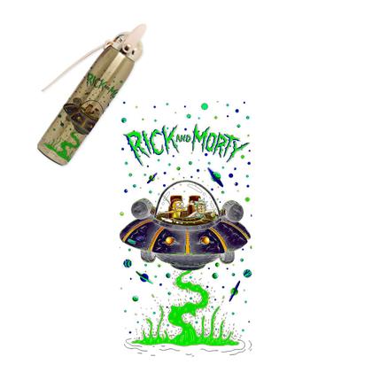Imagem de Garrafa Térmica Rick and Morty Em Inox Alto Brilho 350ml