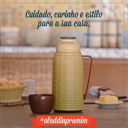 Imagem de Garrafa Térmica Soft Rattan 1L Aladdin Café Chá Água