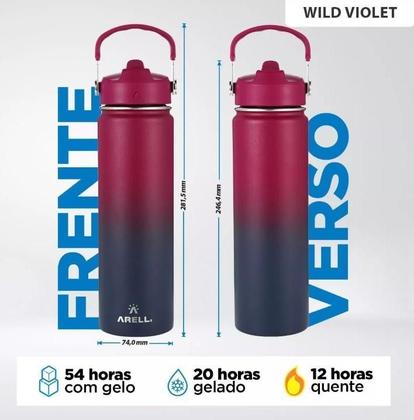 Imagem de Garrafa Termica Straw Flask 650Ml Violeta Wild Violet