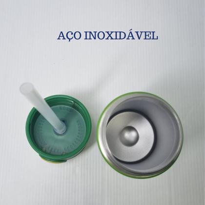 Imagem de Garrafa Térmica Top Handle  350 ml c/adesivo DINOSSAURO- ZC