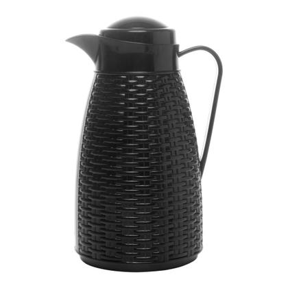 Imagem de Garrafa Térmica Wolff New Rattan 400ml Preta Plástico