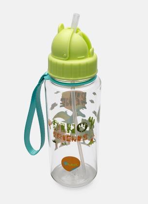 Imagem de Garrafa Tritan Dino Trio Transparente Canudo Puket
