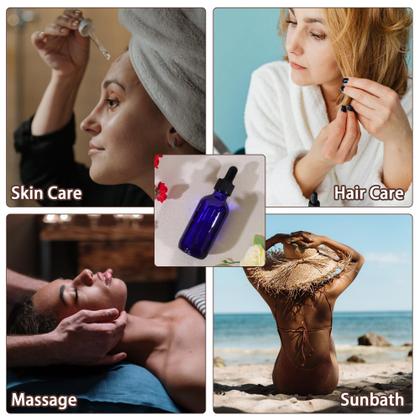 Imagem de Garrafas de vidro Comrzor 48 Pack 60mL com acessórios para óleos