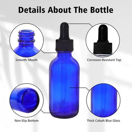 Imagem de Garrafas de vidro Comrzor 48 Pack 60mL com acessórios para óleos