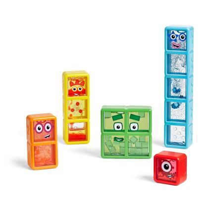 Imagem de Garrafas Sensoriais Hand2Mind Numberblocks (1 a 5) - Para Crianças de 3 a 5 Anos