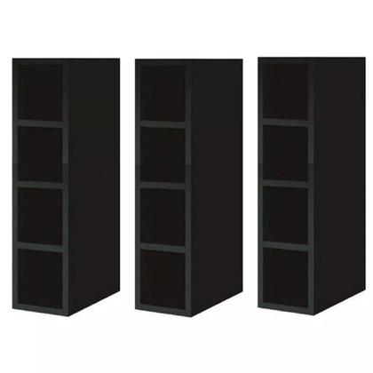 Imagem de Garrafeiro Adega Nicho Mdf Bp Porta Garrafas Preto