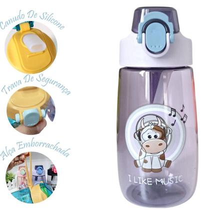 Garrafinha Animais Selvagens 480Ml - Vaca - Letoy Imagem de Garrafinha Animais Selvagens 480Ml - Vaca