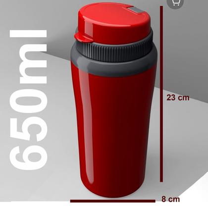 Imagem de Garrafinha café passeio acampamento Isolamento de temperatura 650ml