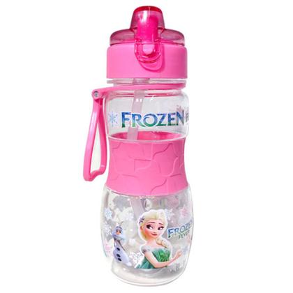 Imagem de Garrafinha De Água Suco Squeeze Infantil com Canudo Escolar Disney