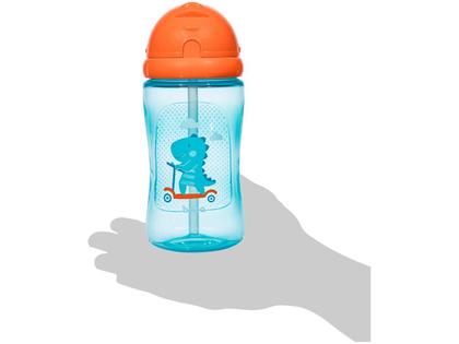 Imagem de Garrafinha dino patinete azul 340ml buba