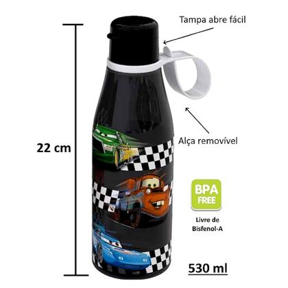 Imagem de Garrafinha do Relâmpago Mcqueen com tampa Abre Fácil 530ml
