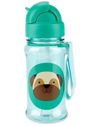 Imagem de Garrafinha Flip com canudo Skip Hop 355ml 12m Cachorro Pug