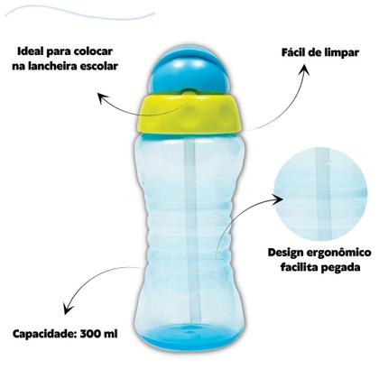 Imagem de Garrafinha Fresh Buba Infantil 300 Ml Canudo Retrátil