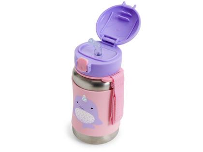 Imagem de Garrafinha Infantil de Aço Inox Skip Hop Zoo Narval 350ml