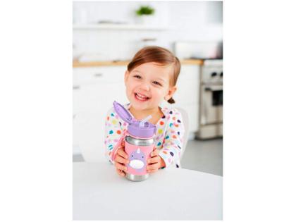 Imagem de Garrafinha Infantil de Aço Inox Skip Hop Zoo Narval 350ml