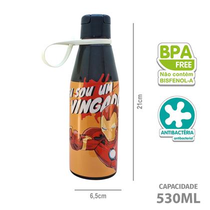 Imagem de Garrafinha Infantil de Plástico Com Tampa Abre Fácil 530ml Plasútil