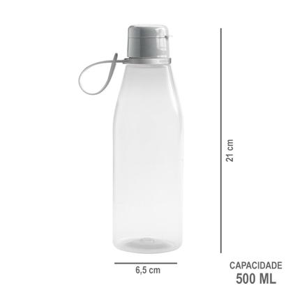 Imagem de Garrafinha Infantil de Plástico Com Tampa Abre Fácil 530ml Plasútil