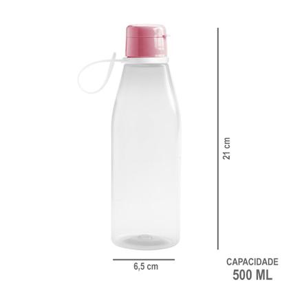 Imagem de Garrafinha Infantil de Plástico Com Tampa Abre Fácil 530ml Plasútil