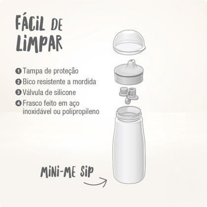 Imagem de Garrafinha Infantil Mini-Me 300ml Inox Raposa Bege - Nuk