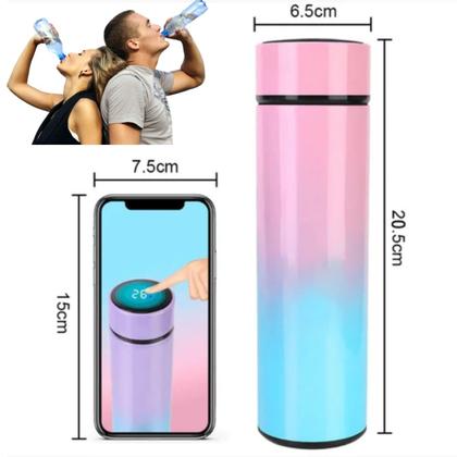 Imagem de Garrafinha Térmica Sensor Display para Meninos e Meninas 500ml