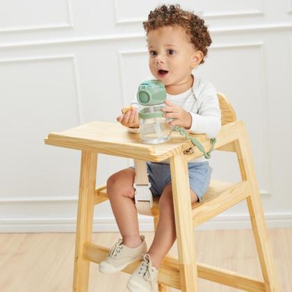 Imagem de Garrafinha Tritan Infantil 300ml Buba Com Canudo de Silicone e Tampa Com Trava