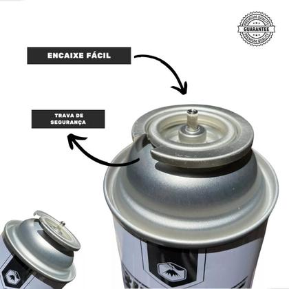Imagem de Gás Butano Refil Recarga Maçarico Camping Isqueiro Fogão