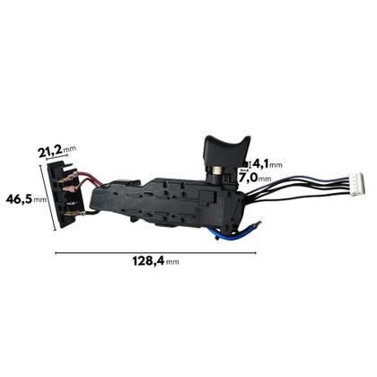 Imagem de Gatilho Chave Interruptor para Parafusadeira e Furadeira Dewalt DCD7781 NA574725