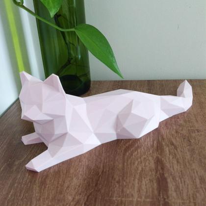 Imagem de Gato 28 Cm De Comprimento - Decoração, Presente, Enfeite