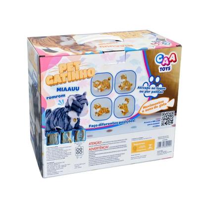 Imagem de Gato De Pelucia Com Movimento E Som Caa Toys Sortido