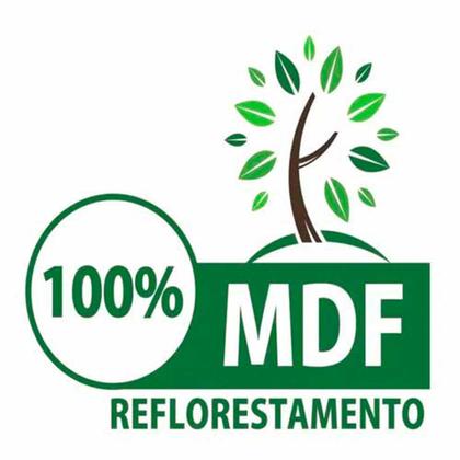 Imagem de gaveta caixa com tranca e mecanismo destranca e pula em MDF branco