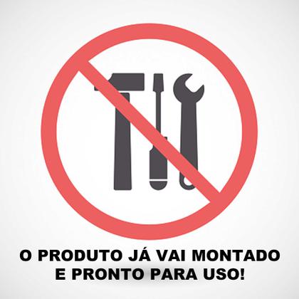 Imagem de gaveta caixa com tranca e mecanismo destranca e pula em MDF branco