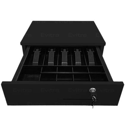 Imagem de  Gaveta Caixa Para Dinheiro Separador De Notas Moeda Checkout com 14 Divisórias