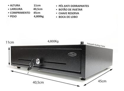 Imagem de Gaveta Caixa Registradora Dinheiro Com Chave
