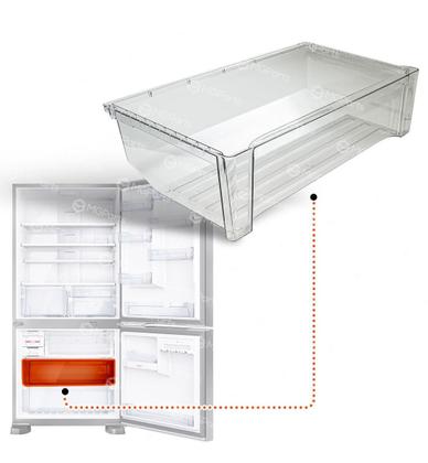 Imagem de Gaveta Freezer Geladeira Brastemp Bre80 Bre85 Brh85 Original - W10624070