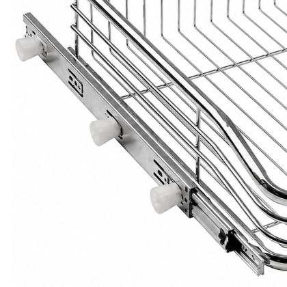 Imagem de Gaveta Multiuso Cromada 470x130x470mm com Corrediça Telescópica 6002 Masutti Copat