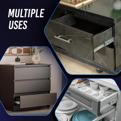 Imagem de Gaveta Slides OURSHOM Soft Close 50 kg, extensão total de 20 polegadas